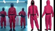 Squid Game's masked guard for Halloween 2022(Image via Netflix / Youtube / Amazon)